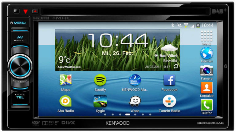 Kenwood-Receiver spiegelt iPhone- und Android-Display im Auto